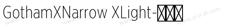 GothamXNarrow XLight字体转换